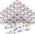 MTLEE 50 Pcs Wedding Candles Gift Favors for Guests 1 Oz, Dahlia Flowers by MTLEE
