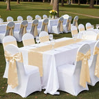 MDS® Pack of 25 Satin Chair Sashes for Wedding & Events – Cream - Image 6