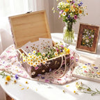 Wedding Wooden Keepsake Box, Flower, Wood, 11.02 x 8.86 x 4.92 Inches - Image 3