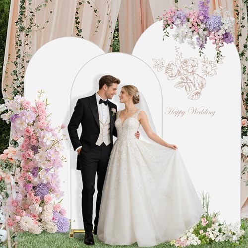 Arch Covers Set of 3(7.2FT+6.6FT+6FT), Arch Backdrop Stand Cover - Image 3