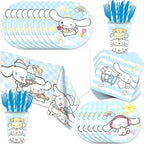 141Pcs Cinna-morolls Parties,Cinna-morolls Party Tableware Party Disposable Dinnerware Plates Cups Napkins for Cinna-morolls Baby Shower Party Decoration Supplies,Serves 20 by Unknown
