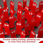 Tuanse 1-30 Table Order Numbers,Restaurant Double Sided Acrylic Sign, Red - Image 3
