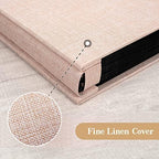 potricher Photo Album 4x6 Photos, 1000 Pockets, Linen Cover, Beige - Image 6
