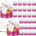 Jingmore 30 Sets Mini Crown Candy Boxes Party Favor,Rose Purple and Clear by Jingmore