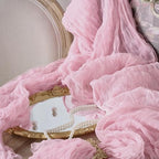 12 Pack Pink Cheesecloth Table Runners, 120 Inch 10Ft Blush Pink Gauze Table Runner for Wedding Birthday Party Baby Shower Decorations - Image 7