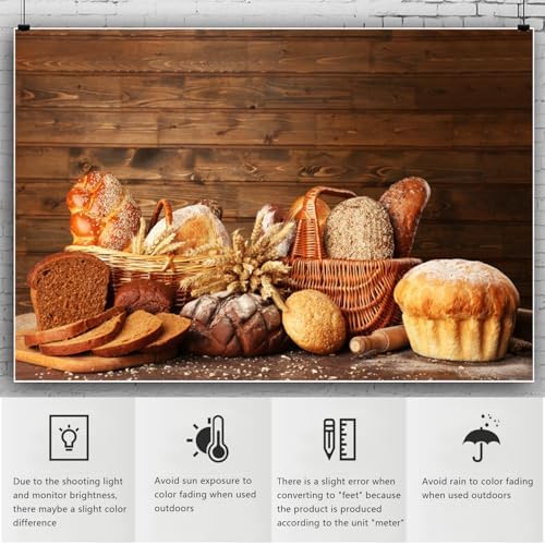 Bakery Baking Backdrop 12x8ft Baby Baker Photography Background - Image 6