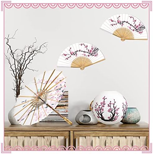 Roowest 24 Pcs Cherry Japanese Blossom Decor Set Chinese New Year Decor - Image 5