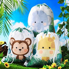 Ferraycle 60 Pack Safari Jungle Animal Drawstring Bags, Kids Party Favors - Image 5
