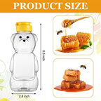 Thenshop 36 Pcs Honey Bear Bottles Plastic Empty Squeeze Jars,350 Ml/ 12 Oz - Image 2
