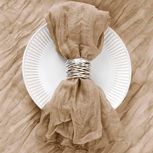 DeZerlor Nude Cheesecloth Napkins Fall Cloth Napkins Set of 100 for Party - Image 2