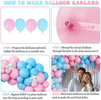 Burnouts or Bows Gender Reveal Decorations, Baby Boy or Girl Gender Reveal Party Decorations, What Will the Baby Be Backdrop Balloon Banner Tablecloth Cake Cupcake Topper Box Sash Pink Blue - Image 4