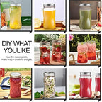 KAMOTA 16oz Regular Mouth Mason Jars, 16 Pack with Lids & Bands - Image 6