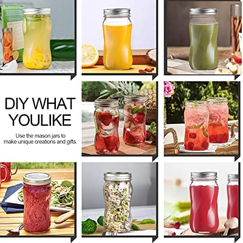 KAMOTA 16oz Regular Mouth Mason Jars, 16 Pack with Lids & Bands - Image 6