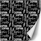 AOFUN Personalized Logo Gift Christmas Wrapping Supplies Wrapping Paper For Him Funny Birthday Wrapping Paper Custom Name Gift Wrapping Paper 5 Rolls 58" x 23" - Image 3