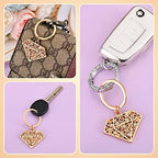 50 Pieces Diamond Shape Keyring/keychain for Bridal Shower,Wedding Party Decorations,Game Prizes, Favors,Gift,Decor,Souvenirs to Guests Bulk with Thank You Tags and Gift Bags - Image 4