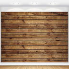 Wood Backdrop for Photoshoot Brown Wooden Panel Rustic Photo Background for Video Zoom Podcast Studio Office Wall Decor Baby Shower Birthday Wedding Party Banner Decorations Polyester Fabric 10x8ft by Unknown
