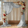 Pack of 2 Wedding Arch Drape Panel Fabric 30" x 50ft - Grey by MDS