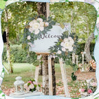 Wedding Arch Decorations 2 Pack, White Arch Flowers Swag Set - Image 3