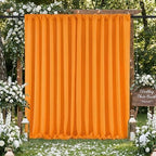 Orange Backdrop Curtains 10ftx8ft Halloween Polyester Photo Drapes - Image 4