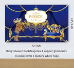 262PCS Royal Prince Baby Shower Decorations, Little Prince Party Supplies - Image 5