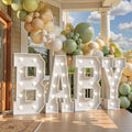 Imprsv Baby Letters For Baby Shower 4FT Marquee Letters Light Up Decoration by Letsmakeitimpressive