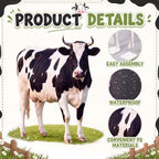 Funrous 5 ft Realistic Cow Cardboard Stand-up Party Decor, 1 Pcs - Image 4