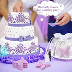 Dunzy 100 Set Butterfly Soaps Party Favors with Cards,Purple - Image 5