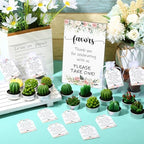 Mtlee 36 Sets Baby Shower Favors for Guest, Succulent Candle Bulk, Floral - Image 5