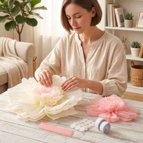 31.5''-23.6''-15.7'' Large Tissue Paper Flowers Giant Flowers Decorations - Image 7