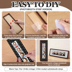 Lineshading 2 Pcs Walnut Wood Photo Strip Frames 12×4 in Photobooth Frame - Image 3