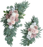 Artificial Dusty Rose Wedding Arch Flower Floral Swags Set of 2 by UdoulaFlowersforLife