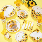 Funnymoom 400 Pcs Sunflower Party Supplies for 50 Guests - Image 6