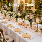 Patelai 24 Set Bridal Shower Game Prize Heart Cheese Board, Bamboo Color - Image 5