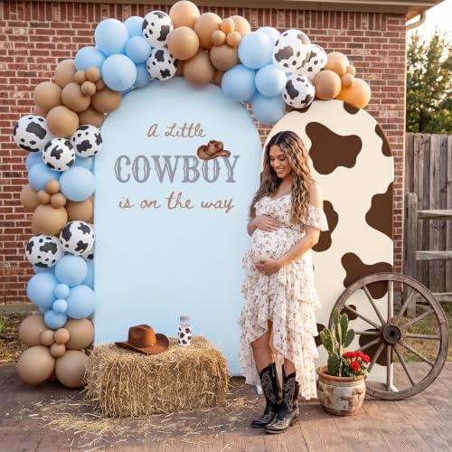 Mindsoft 2 Pcs Cowboy Arch Cover Backdrop, Blue - Image 4