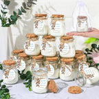 Threlaco 20 Pcs Bear Baby Shower Favor Candle Glass Jar by Threlaco