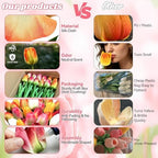 Pink Artificial Tulips for Vase, 48 Stems Faux Flowers for Baby Shower Decorations, Mother's Day Centerpieces, Birthday Party Decor, Floral Arrangements & Home Decor - Image 4
