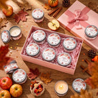 WILLBOND 12 Pcs The Apple of Our Eye Baby Shower Candle Favor Fruit Scented - Image 4
