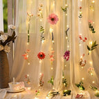 Livole 6Pcs 36Ft Wildflower Garland with Light Hanging Flower Wall Backdrop - Image 3