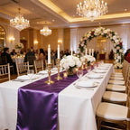 Satin Chair Sashes Bows 50 Pack Universal Polyester Chair Ribbons for Wedding Anniversary Retirement Party Birthday Engagement Banquet Graduation Outdoor Events Decor (Purple, 50 pcs) - Image 6