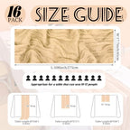 Showgeous 16 Pack Beige Cheesecloth Table Runner 17 x 108 Inch - Image 2