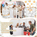 Ctosree 31 Pcs Little Pumpkin Baby Shower Diaper Game 1 Diaper Baby Shower Game Board 7 Diapers 10 Plastic Balls 1 Organza Bag for Bridal Games Boy Girl - Image 6