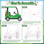 4 Ft Green Golf Cart Corrugated Plastic Standee Large Photo Prop - Image 4