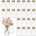24Pcs Mason Jars for Centerpiece Glass Flower Bud Vase Transparent Vases by Unknown