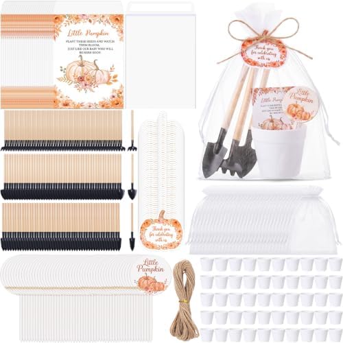 Amyhill 50 Sets Little Pumpkin Baby Shower Favors for Guests Bulk by Amyhill