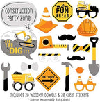 Big Dot of Happiness Funny Dig It - Construction Party Zone - Baby Shower or Birthday Party Photo Booth Props Kit - 30 Ct - Image 2