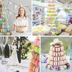 10 Tiers Round Macaron Tower Stand Macaroon Display Cupcake Holder - Image 5