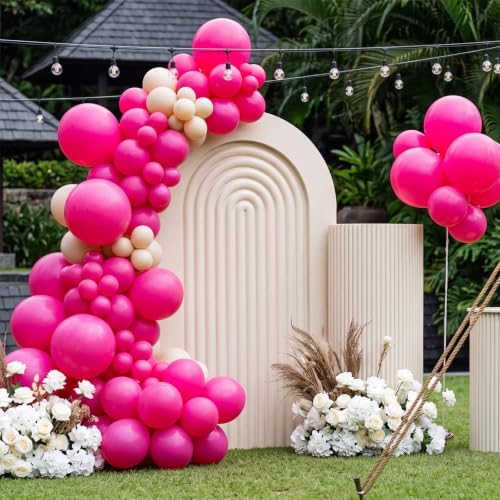 1 Set Reusable Inflatable Balloon Garland Arch Kit,Rose Pink - Image 5