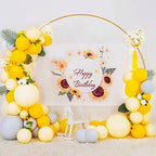 Wokceer Round Backdrop Stand 8FT Gold Wedding Balloon Arch Stand for Party - Image 3