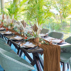 24 Pack Brown 10Ft Cheesecloth Table Runner - Image 6
