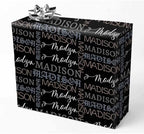AOFUN Personalized Gift Funny Christmas Wrapping Paper Funny Christmas Wrapping Paper With Name Logo Cool Wrapping Paper Custom Gift Wrapping Paper 5 Rolls 58" x 23" by Unknown